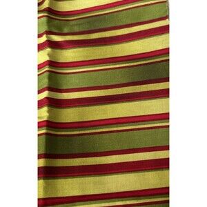 Benartex Cotton Quilting Fabric Red Green Stripe Holiday Flower Cart Collection